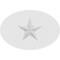 Ekena Millwork Standard Dalton Star Rosette With Square Edge, 6"W x 4"H x 1/2"P ROSP060X040X050DAL06 - alternate 3